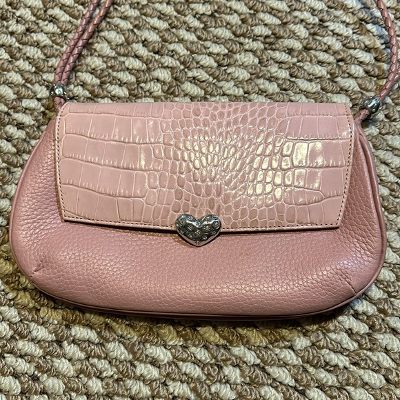 Brighton blush pink croc bag heart braided - Picture 2 of 13